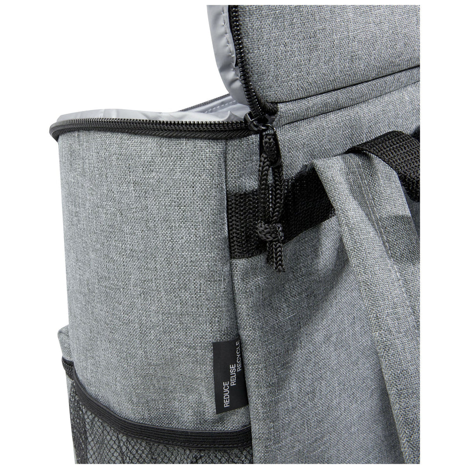 Zaino termico Tundra in PET riciclato certificato GRS - 12L personalizzato con logo - Pubblienne