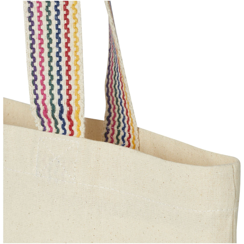 Tote bag in cotone riciclato da 180 g/m² Rainbow - 5L personalizzato con logo - Pubblienne
