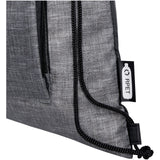 Borsa pieghevole con coulisse in materiale riciclato Ash - 7L personalizzato con logo - Pubblienne