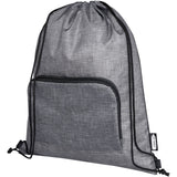 Borsa pieghevole con coulisse in materiale riciclato Ash - 7L personalizzato con logo - Pubblienne