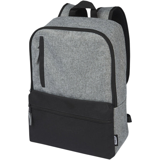Zaino bicolore per portatile da 15" in materiale riciclato certificato GRS Reclaim 14L personalizzato con logo - Pubblienne