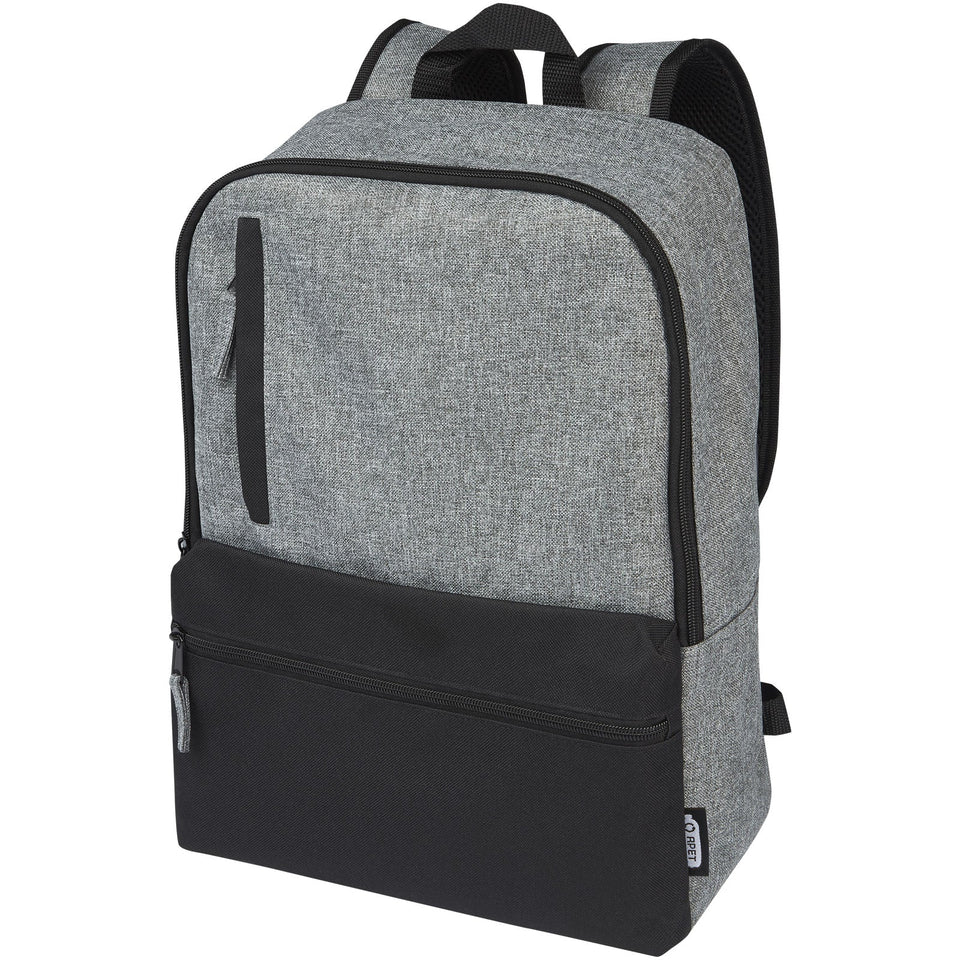 Zaino bicolore per portatile da 15" in materiale riciclato certificato GRS Reclaim 14L personalizzato con logo - Pubblienne