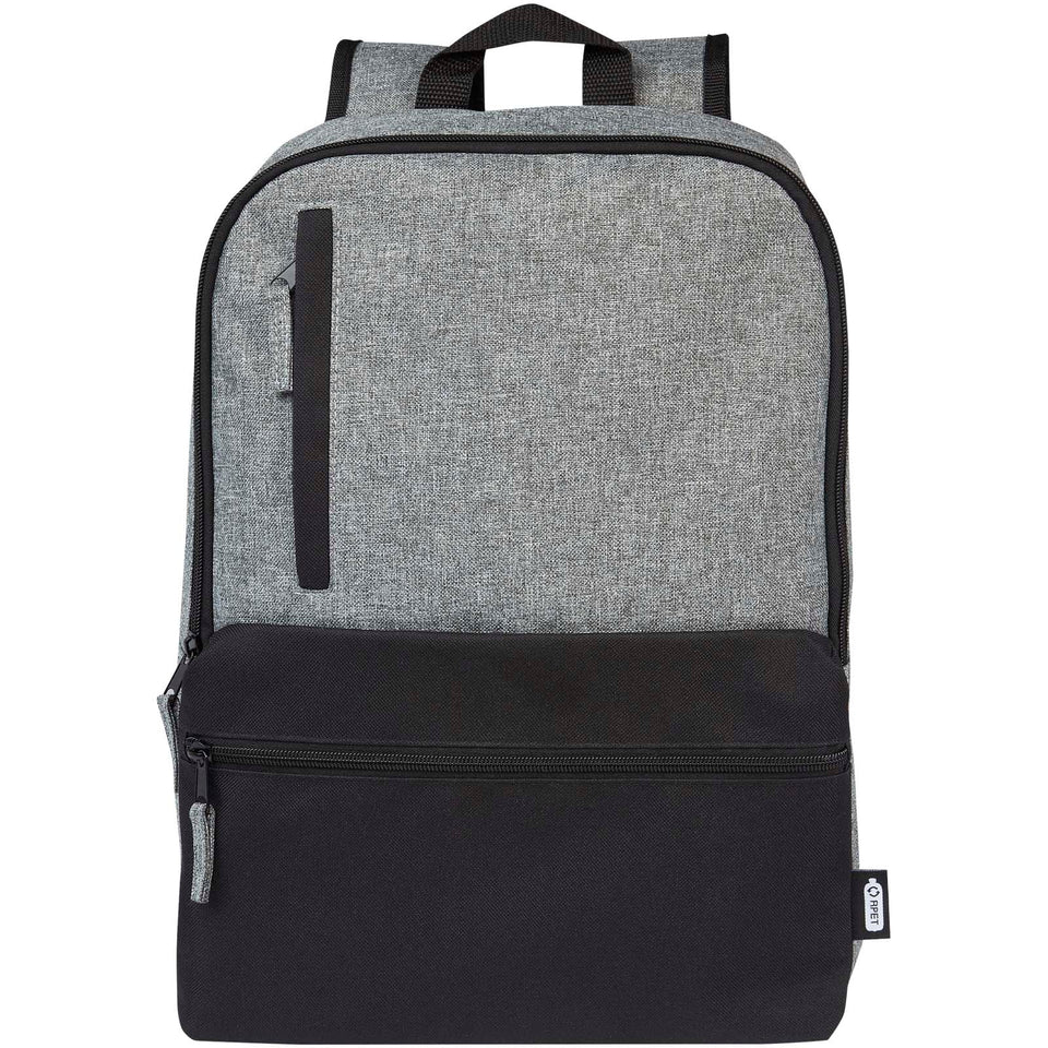 Zaino bicolore per portatile da 15" in materiale riciclato certificato GRS Reclaim 14L personalizzato con logo - Pubblienne