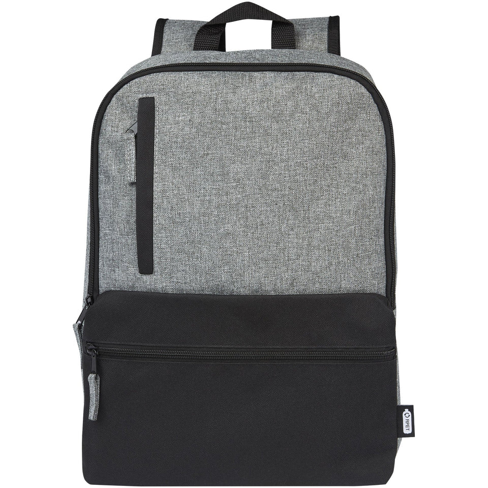 Zaino bicolore per portatile da 15" in materiale riciclato certificato GRS Reclaim 14L personalizzato con logo - Pubblienne
