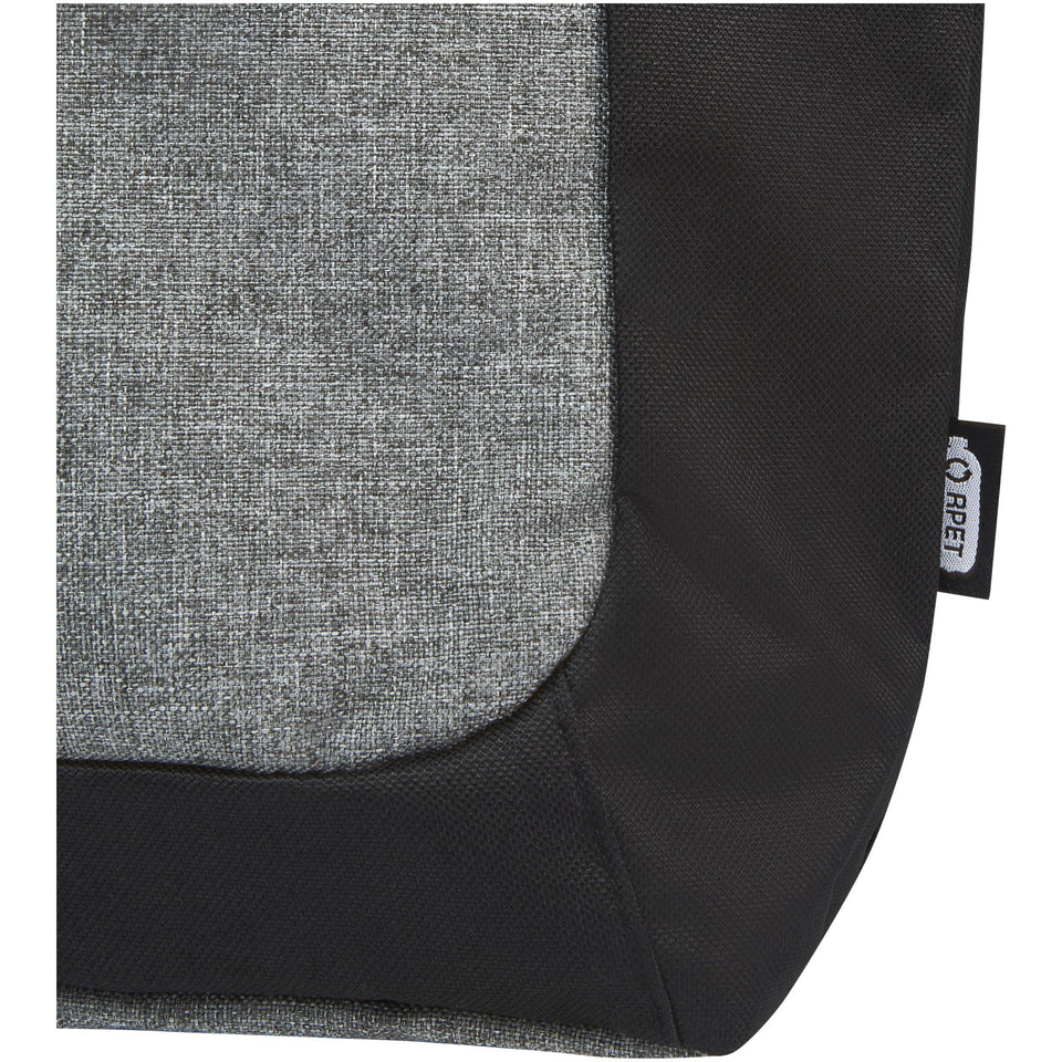 Tote bag bicolore con zip in materiale riciclato certificato GRS Reclaim 15L personalizzato con logo - Pubblienne