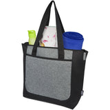 Tote bag bicolore con zip in materiale riciclato certificato GRS Reclaim 15L personalizzato con logo - Pubblienne