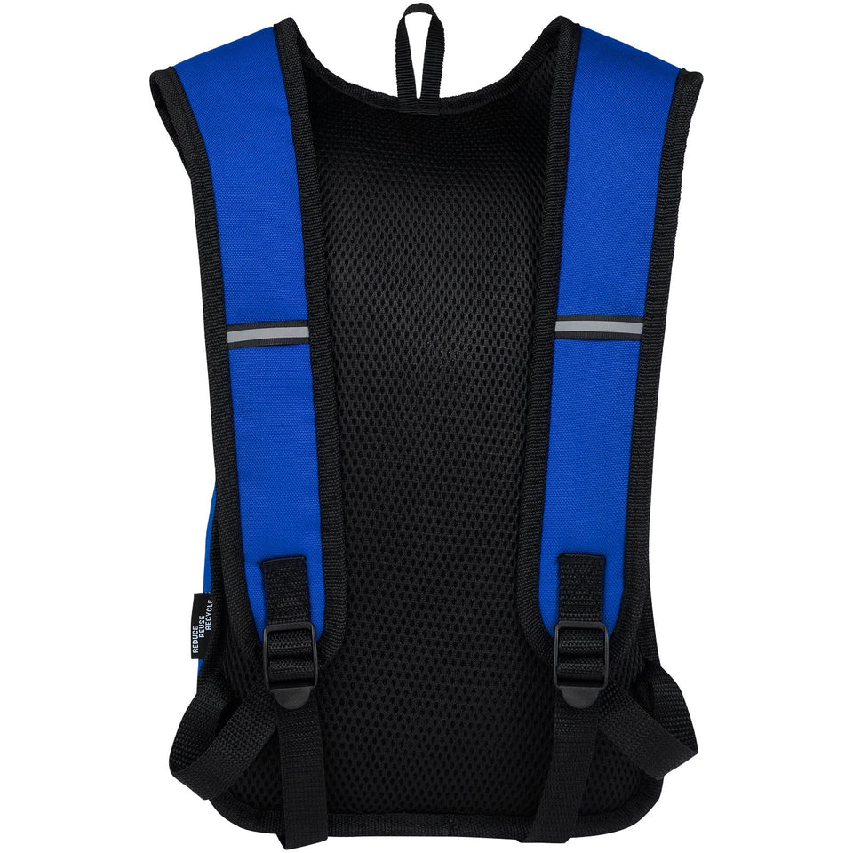 Zaino outdoor in PET riciclato certifcato GRS Trails 6.5L personalizzato con logo - Pubblienne