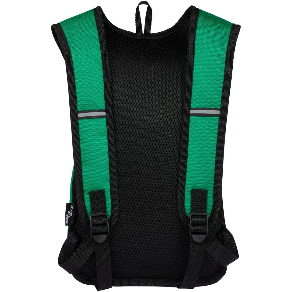 Zaino outdoor in PET riciclato certifcato GRS Trails 6.5L personalizzato con logo - Pubblienne