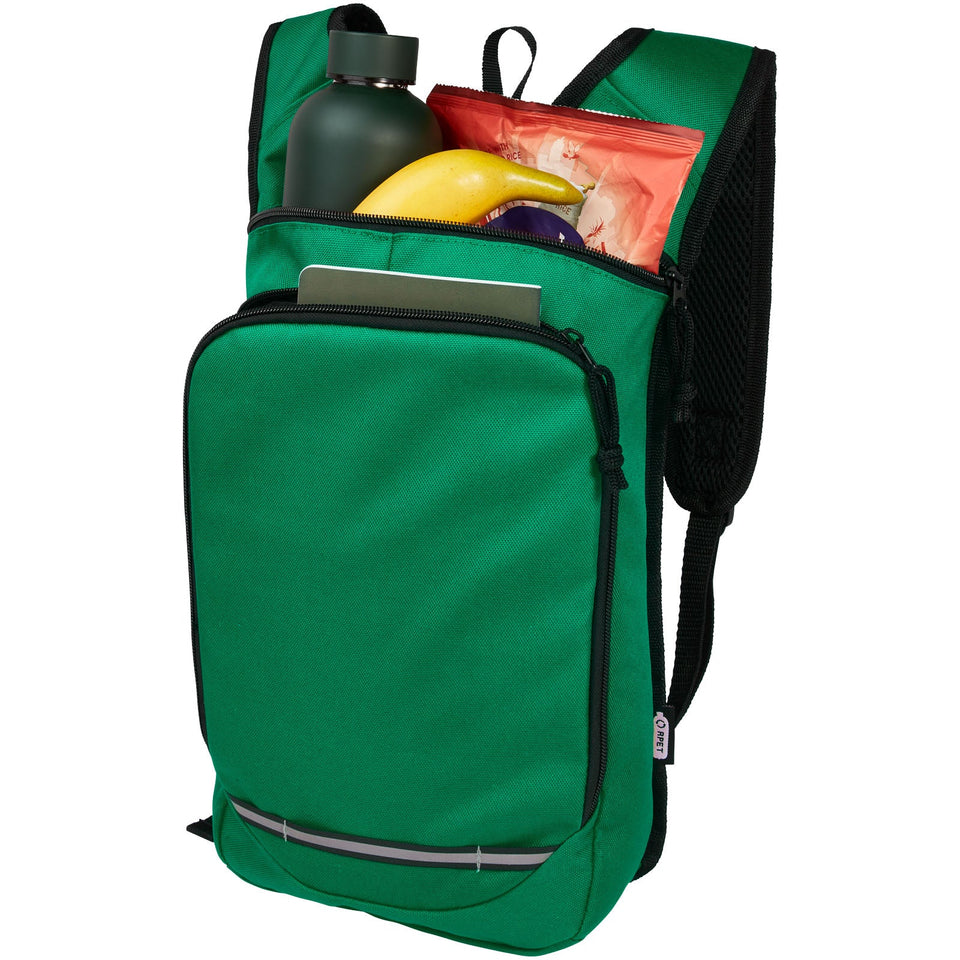 Zaino outdoor in PET riciclato certifcato GRS Trails 6.5L personalizzato con logo - Pubblienne