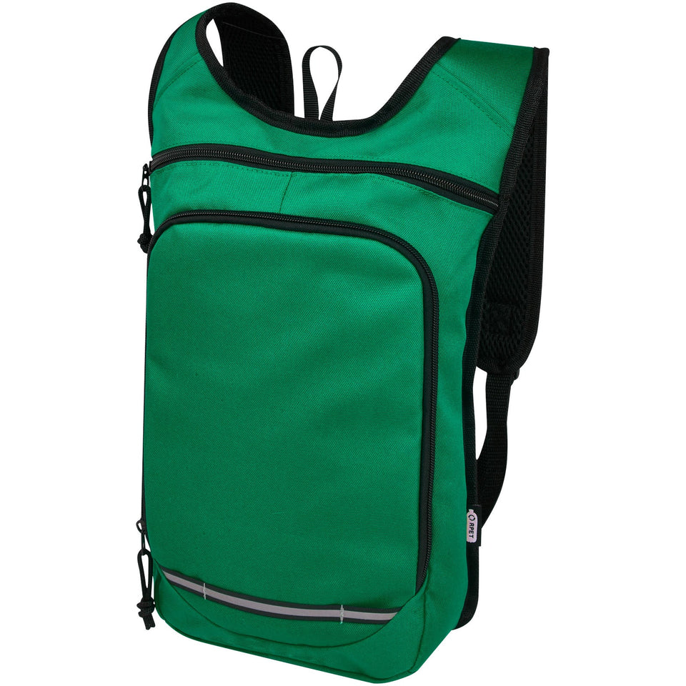 Zaino outdoor in PET riciclato certifcato GRS Trails 6.5L personalizzato con logo - Pubblienne