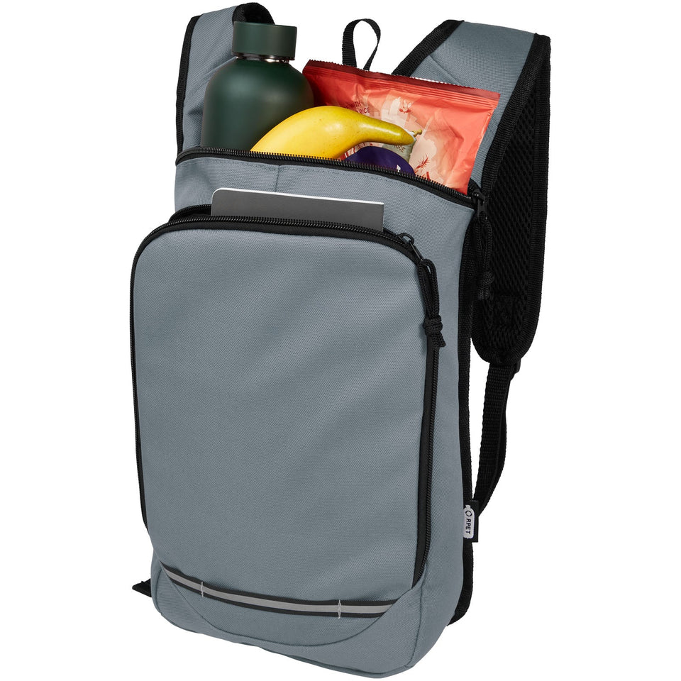 Zaino outdoor in PET riciclato certifcato GRS Trails 6.5L personalizzato con logo - Pubblienne