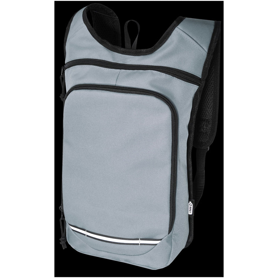 Zaino outdoor in PET riciclato certifcato GRS Trails 6.5L personalizzato con logo - Pubblienne