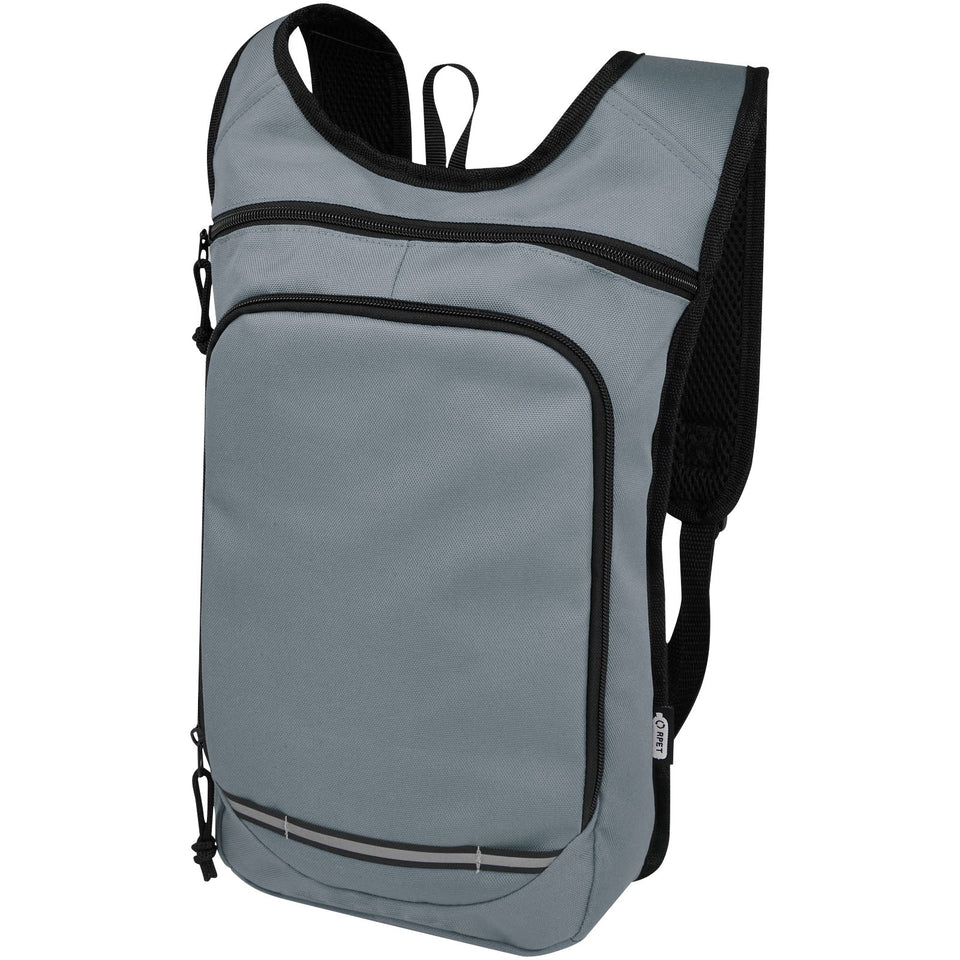 Zaino outdoor in PET riciclato certifcato GRS Trails 6.5L personalizzato con logo - Pubblienne