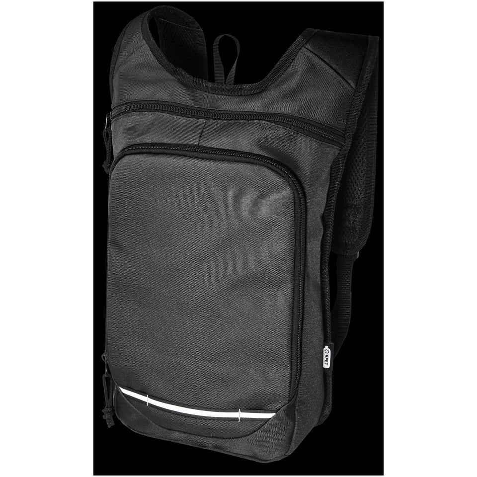 Zaino outdoor in PET riciclato certifcato GRS Trails 6.5L personalizzato con logo - Pubblienne