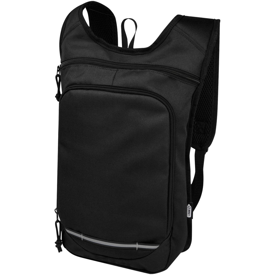 Zaino outdoor in PET riciclato certifcato GRS Trails 6.5L personalizzato con logo - Pubblienne