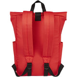 Zaino con chiusura arrotolabile per portatile da 15,6" in PET riciclato certificato GRS Byron 18L personalizzato con logo - Pubblienne