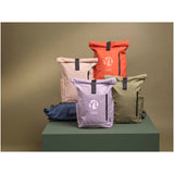 Zaino con chiusura arrotolabile per portatile da 15,6" in PET riciclato certificato GRS Byron 18L personalizzato con logo - Pubblienne