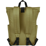 Zaino con chiusura arrotolabile per portatile da 15,6" in PET riciclato certificato GRS Byron 18L personalizzato con logo - Pubblienne