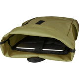 Zaino con chiusura arrotolabile per portatile da 15,6" in PET riciclato certificato GRS Byron 18L personalizzato con logo - Pubblienne