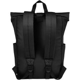 Zaino con chiusura arrotolabile per portatile da 15,6" in PET riciclato certificato GRS Byron 18L personalizzato con logo - Pubblienne