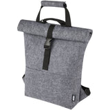 Borsa per bicicletta con chiusura arrotolabile in feltro riciclato GRS Felta - 13L personalizzato con logo - Pubblienne