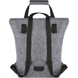Borsa per bicicletta con chiusura arrotolabile in feltro riciclato GRS Felta - 13L personalizzato con logo - Pubblienne