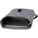 Borsa per bicicletta con chiusura arrotolabile in feltro riciclato GRS Felta - 13L personalizzato con logo - Pubblienne