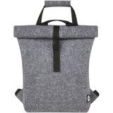 Borsa per bicicletta con chiusura arrotolabile in feltro riciclato GRS Felta - 13L personalizzato con logo - Pubblienne