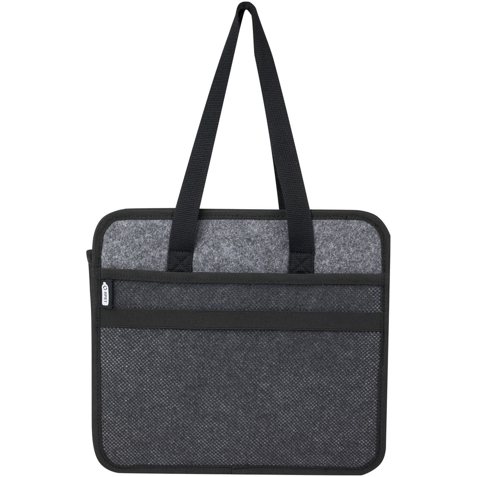 Organizer pieghevole per auto in feltro riciclato certificato GRS Felta personalizzato con logo - Pubblienne