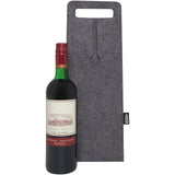 Sacchetto per bottiglia di vino in feltro riciclato certificato GRS da 75 cl Felta personalizzato con logo - Pubblienne