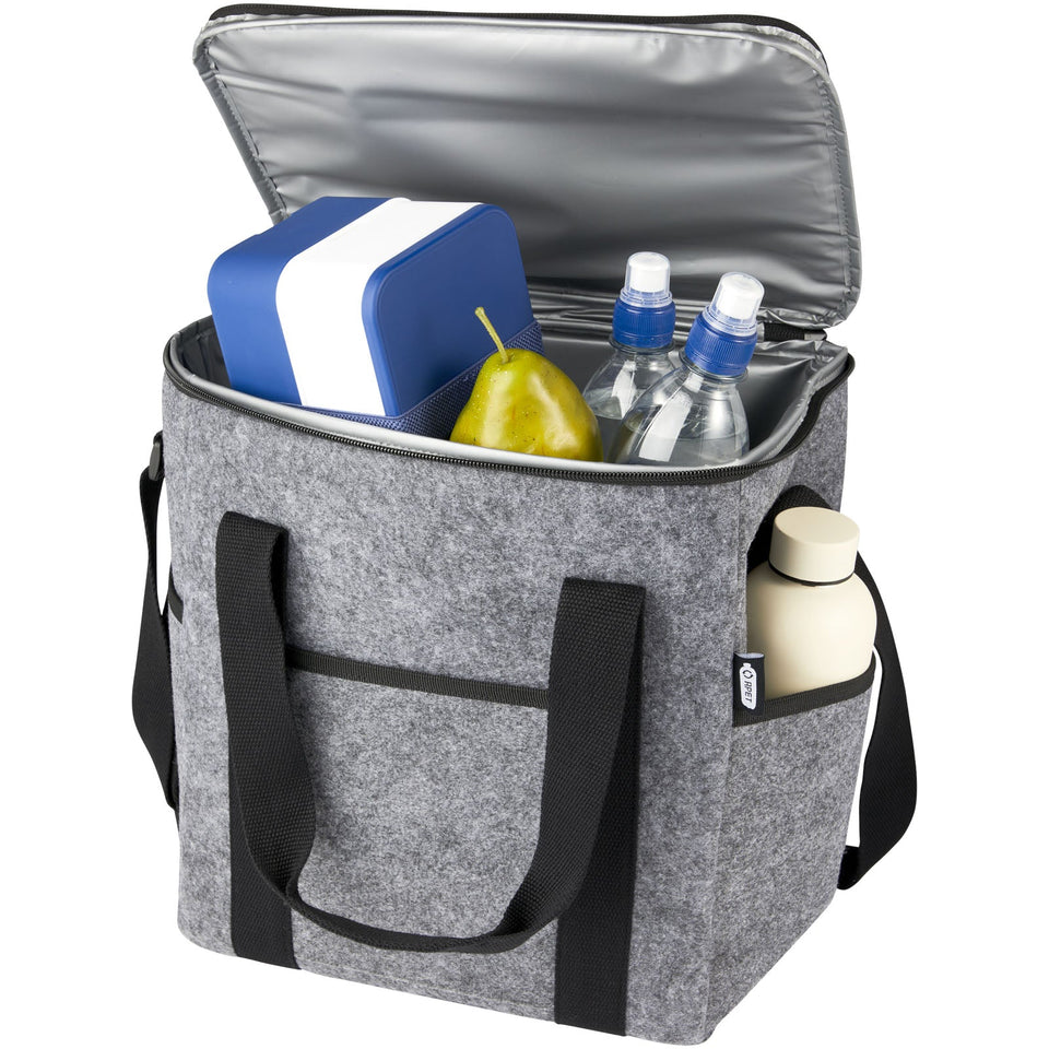 Borsa termica per bottiglie in feltro riciclato certificato GRS Felta - 21L personalizzato con logo - Pubblienne