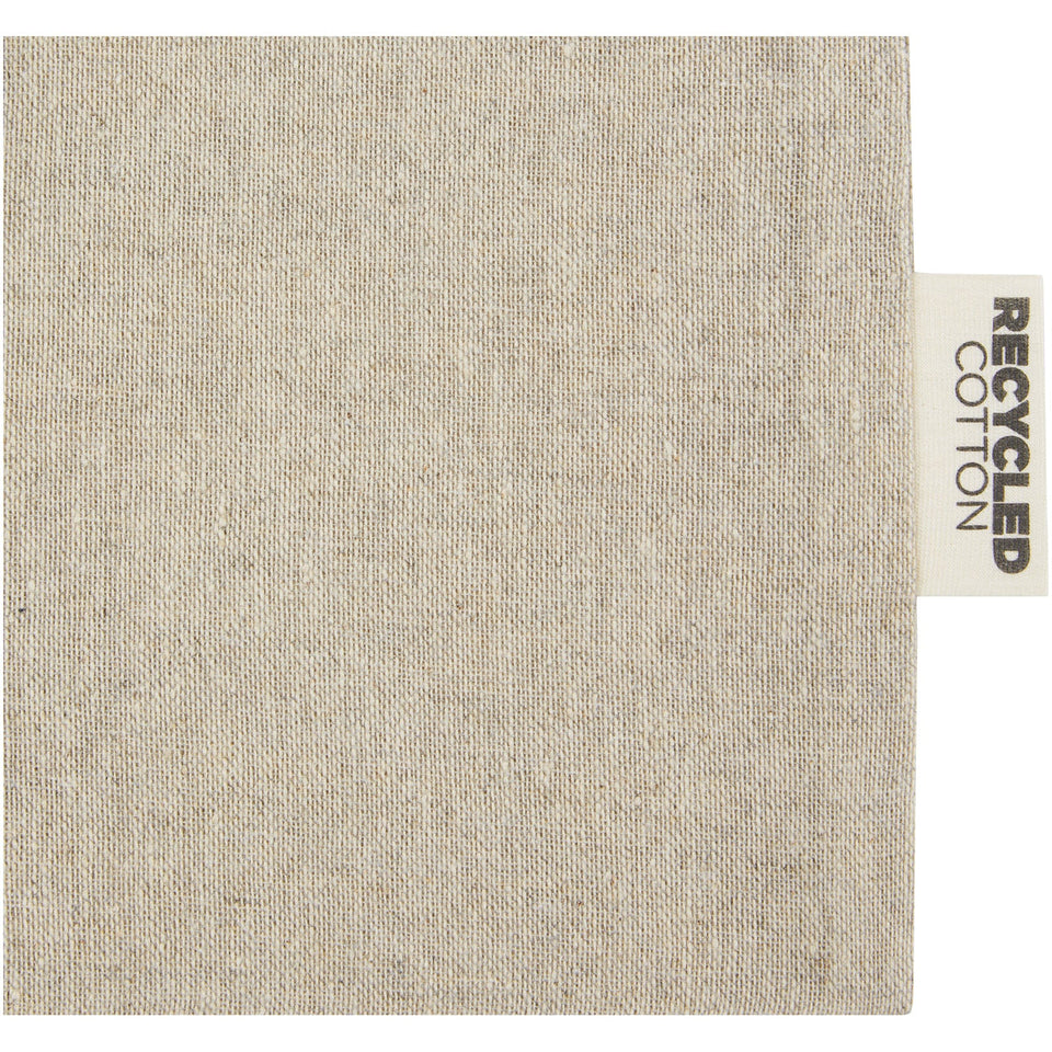 Sacchetto per confezione regalo medio in cotone riciclato 150 g/m² certificato GRS Pheebs - 1,5L personalizzato con logo - Pubblienne