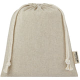 Sacchetto per confezione regalo medio in cotone riciclato 150 g/m² certificato GRS Pheebs - 1,5L personalizzato con logo - Pubblienne