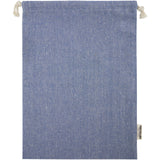 Sacchetto per confezione regalo grande in cotone riciclato 150 g/m² certificato GRS Pheebs - 4L personalizzato con logo - Pubblienne