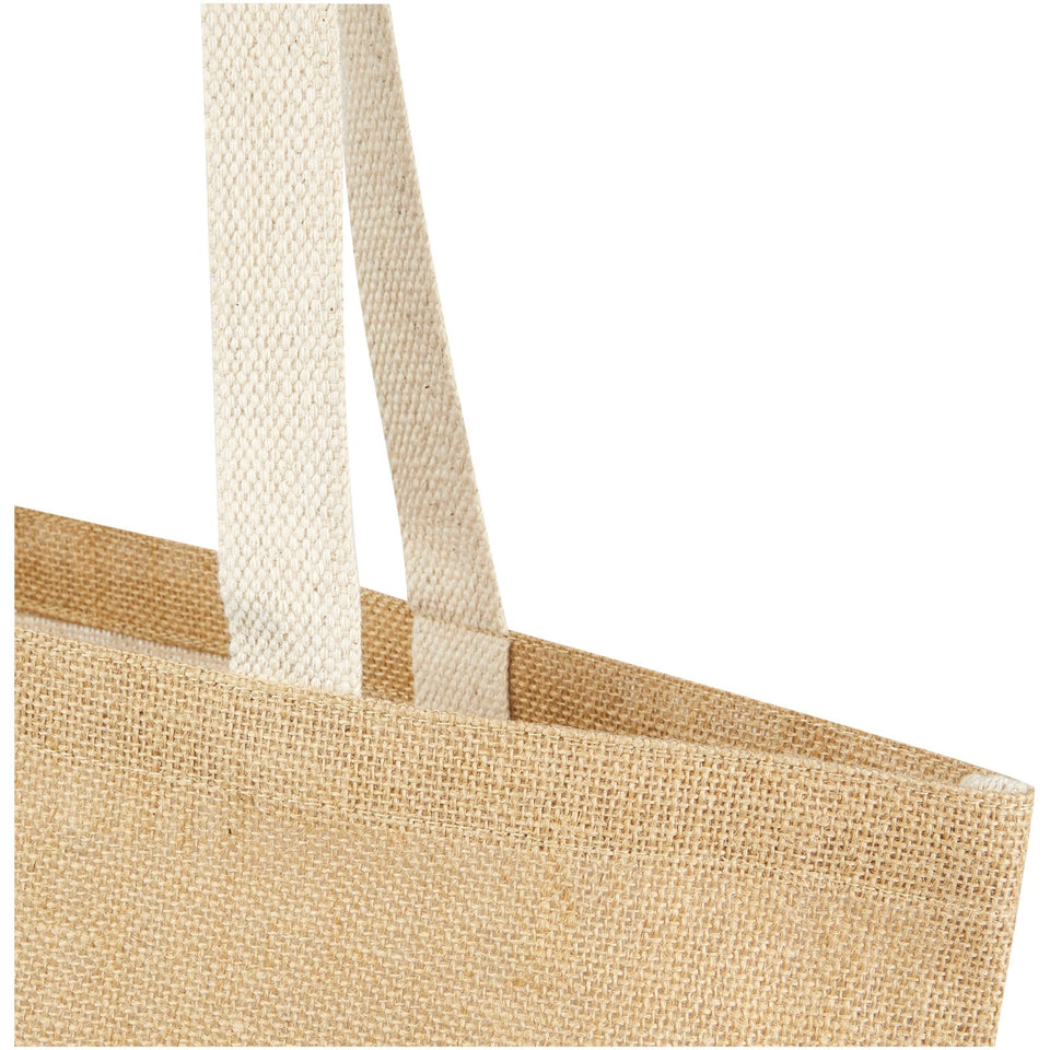Tote bag in juta 300 g/m² Juta - 12L personalizzato con logo - Pubblienne