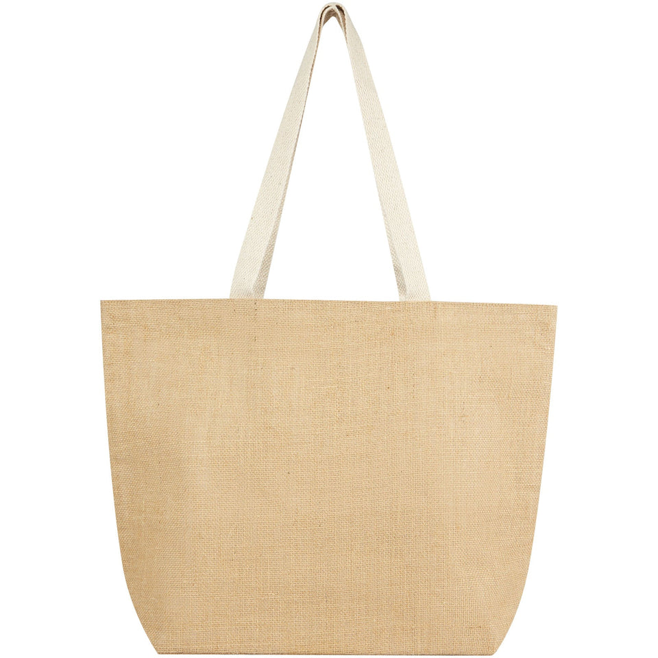 Tote bag in juta 300 g/m² Juta - 12L personalizzato con logo - Pubblienne