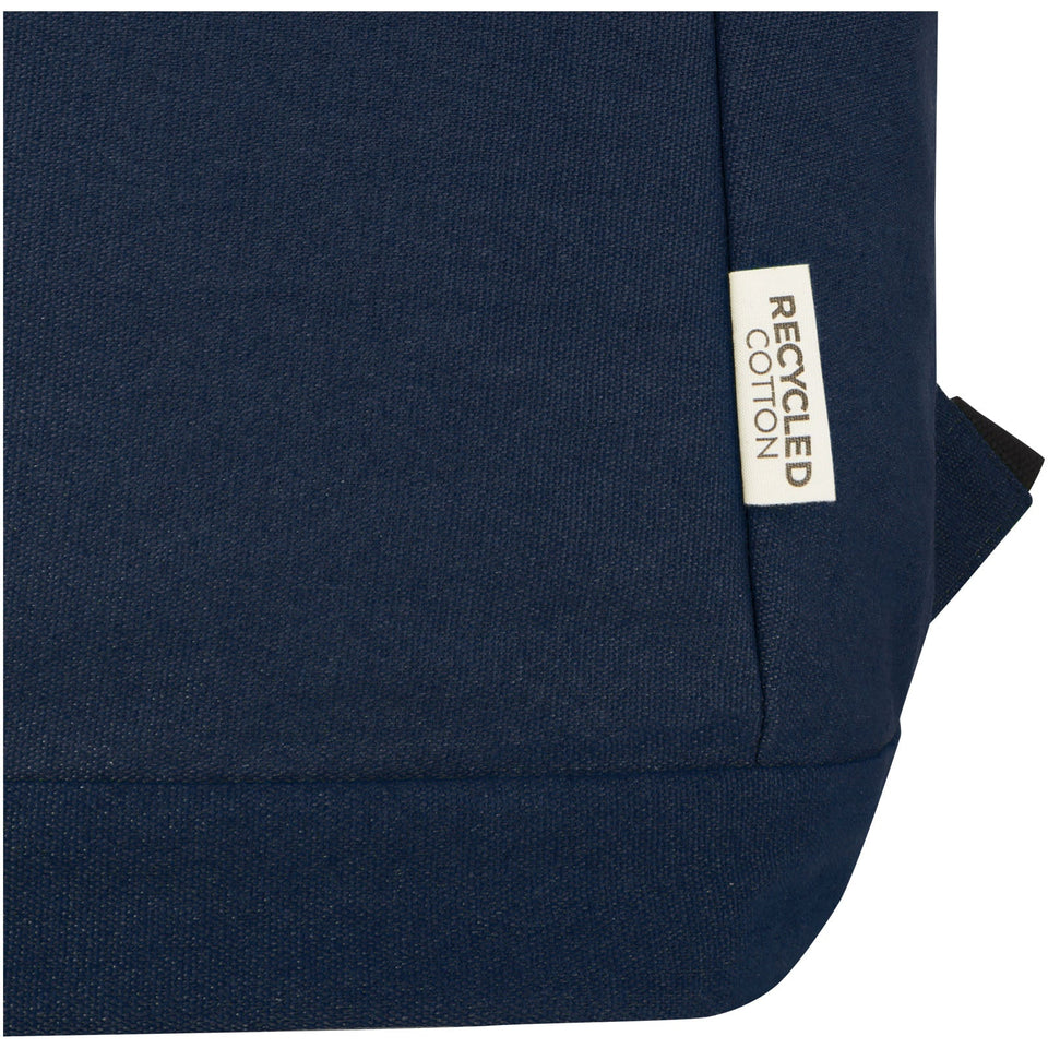 Zaino antifurto per portatile da 15,6" in canvas riciclato certificato GRS Joey - 18L personalizzato con logo - Pubblienne