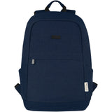 Zaino antifurto per portatile da 15,6" in canvas riciclato certificato GRS Joey - 18L personalizzato con logo - Pubblienne