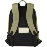 Zaino antifurto per portatile da 15,6" in canvas riciclato certificato GRS Joey - 18L personalizzato con logo - Pubblienne