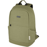 Zaino antifurto per portatile da 15,6" in canvas riciclato certificato GRS Joey - 18L personalizzato con logo - Pubblienne