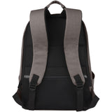 Zaino antifurto per portatile da 15,6" in canvas riciclato certificato GRS Joey - 18L personalizzato con logo - Pubblienne