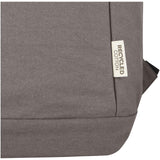 Zaino antifurto per portatile da 15,6" in canvas riciclato certificato GRS Joey - 18L personalizzato con logo - Pubblienne