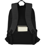 Zaino antifurto per portatile da 15,6" in canvas riciclato certificato GRS Joey - 18L personalizzato con logo - Pubblienne
