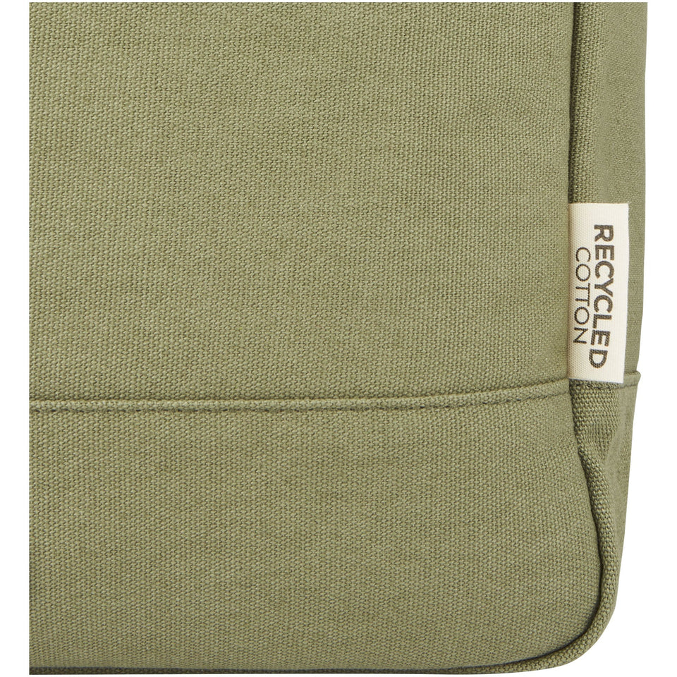 Zaino rolltop per portatile da 15" in canvas riciclato certificato GRS Joey - 15L personalizzato con logo - Pubblienne