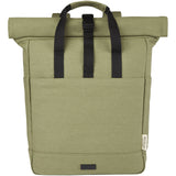 Zaino rolltop per portatile da 15" in canvas riciclato certificato GRS Joey - 15L personalizzato con logo - Pubblienne