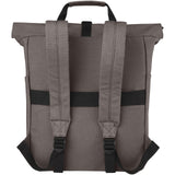 Zaino rolltop per portatile da 15" in canvas riciclato certificato GRS Joey - 15L personalizzato con logo - Pubblienne