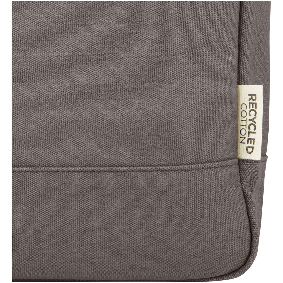 Zaino rolltop per portatile da 15" in canvas riciclato certificato GRS Joey - 15L personalizzato con logo - Pubblienne