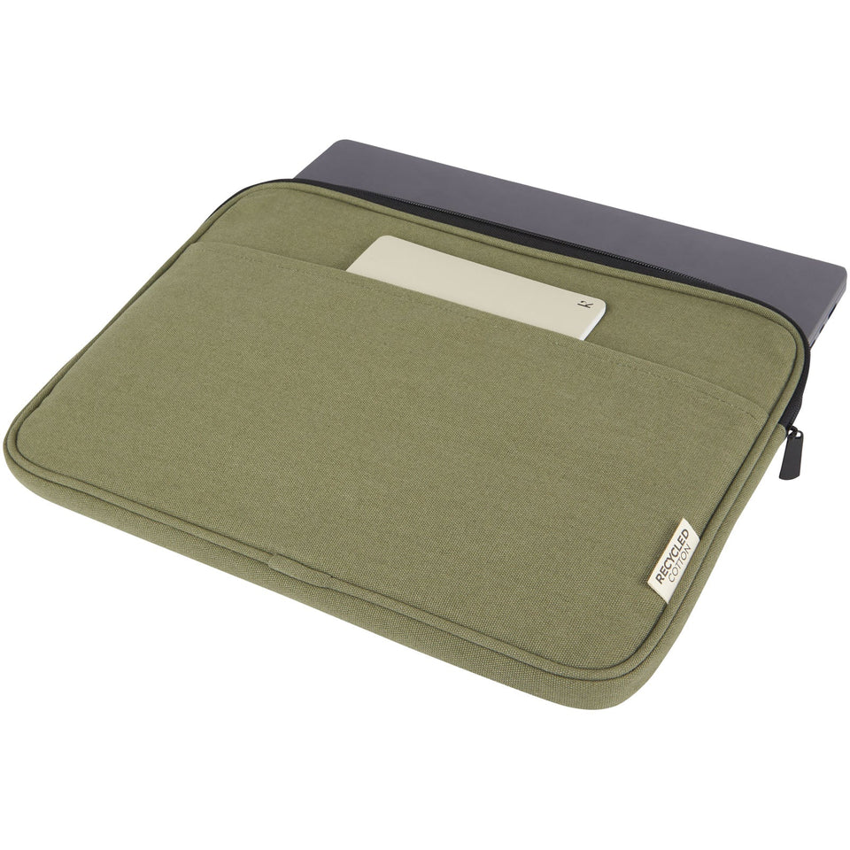 Custodia per portatile da 14" in canvas riciclato certificato GRS Joey - 2L personalizzato con logo - Pubblienne
