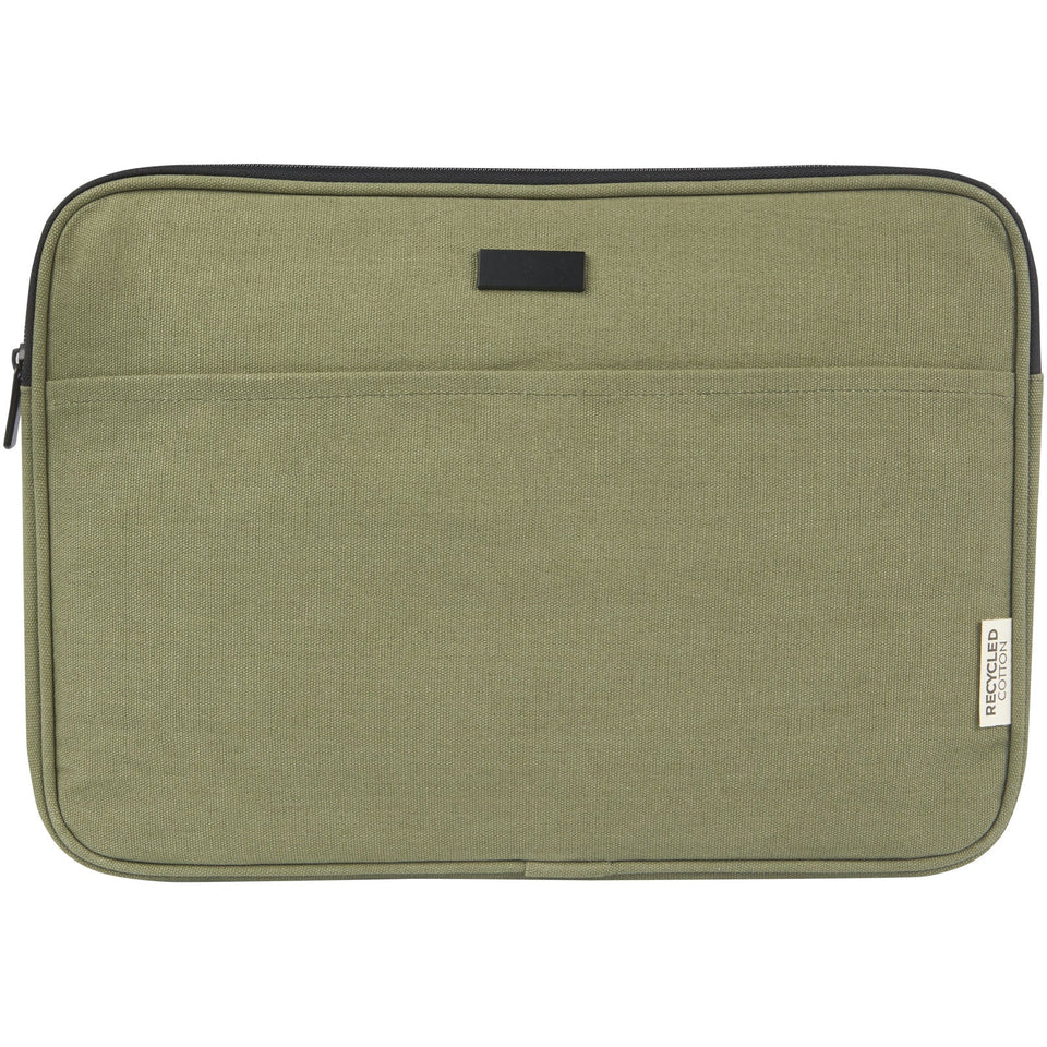 Custodia per portatile da 14" in canvas riciclato certificato GRS Joey - 2L personalizzato con logo - Pubblienne