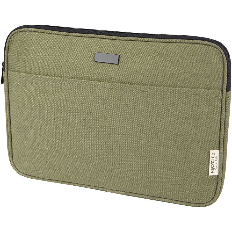 Custodia per portatile da 14" in canvas riciclato certificato GRS Joey - 2L personalizzato con logo - Pubblienne